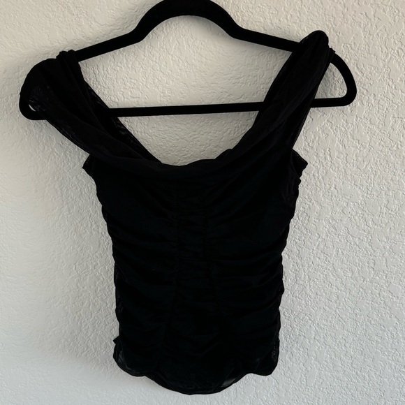 MAJORELLE Cara Top in Black - Picture 4 of 5